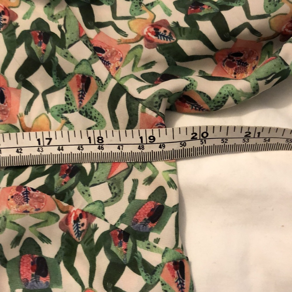 Rachel Antonoff Dissected Frog Print Top Size Small - Picture 3 of 4